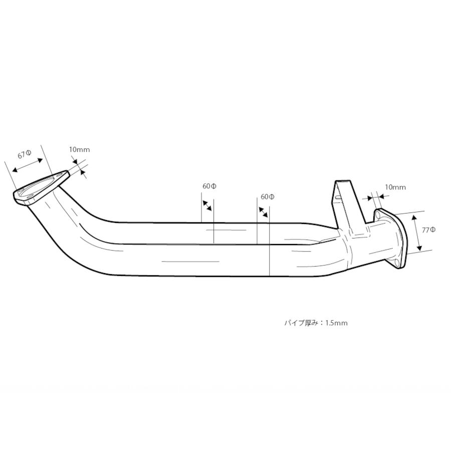 ディーマックス D-MAX デュアルフロントパイプ 180SX/シルビア