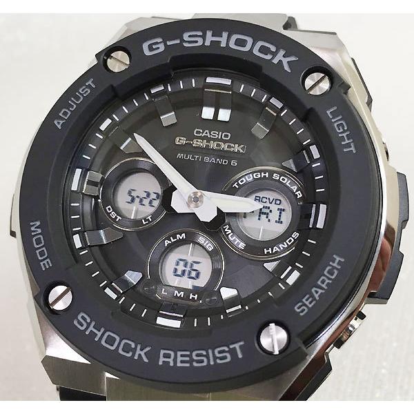 G-SHOCK カシオ GST-W300-1AJF 黒 ブラック 送料無料 : 時計の