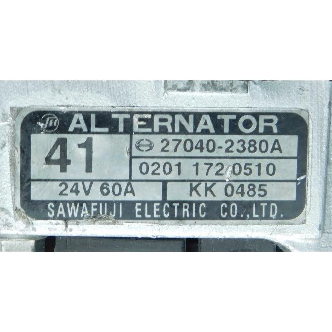 要コア返却】○オルタネーター○澤藤 日野大型トラック , プロフィア用