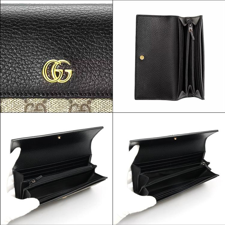 GUCCI（グッチ） [在庫処分] 財布 長財布 かぶせ 二つ折り財布 GG マー