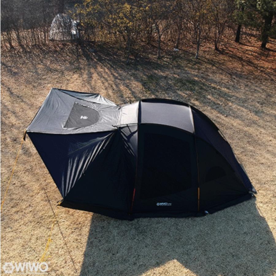 テント おしゃれ ブラックシェルターテント Lサイズ シェルター
