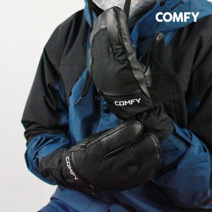 グローブ 手袋 コンフィ COMFY FAN-TEX 3-FINGER LEATHER GLOVE