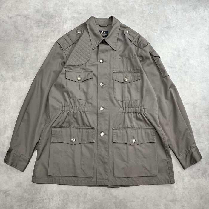 90's WILLIS & GEIGER HEMINGWAY SAFARI JACKET GREY/L 90年代