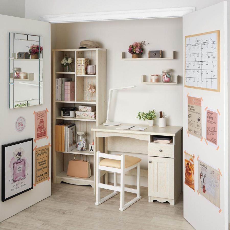 ニトリ（NITORI） ドレッサーチェア(A1 WH) 鏡台 ミラー : ニトリ