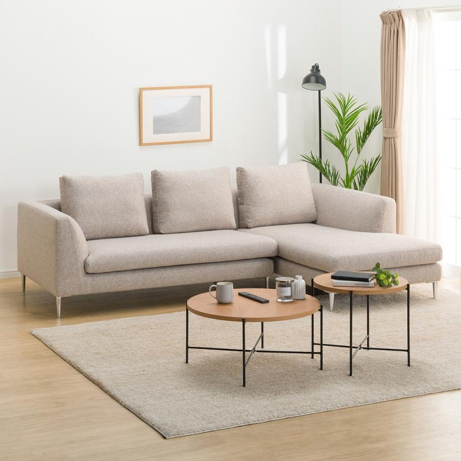 ニトリ（NITORI） ソファー ソファ 布張りカウチソファ(KK8160 LC BE