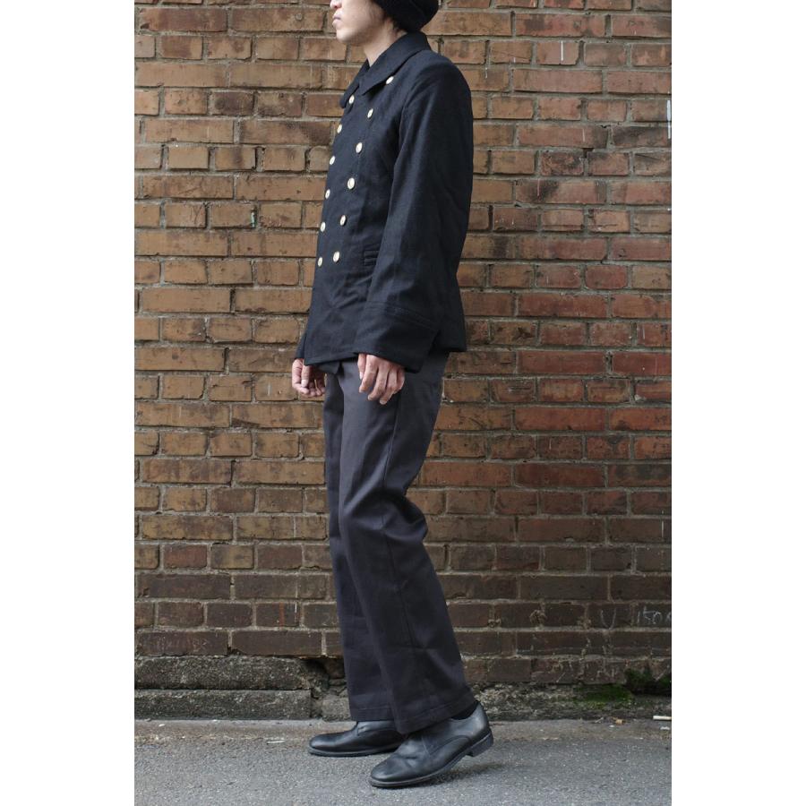 ソビエト軍 マリーン ウールジャケット ピーコート ブラック デッド