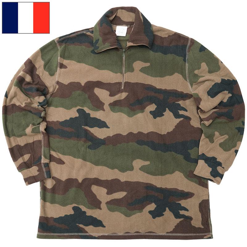 フランス軍 プルオーバー フリースシャツ CCEカモ デッドストック
