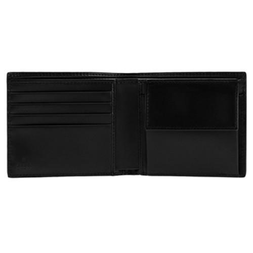 GUCCI（グッチ） 二つ折り財布 メンズ グッチシマ ブラック 473922