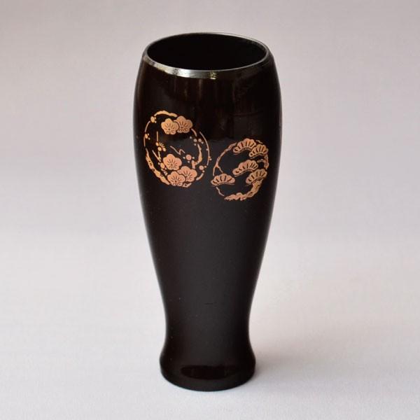 茶箱用棗 茶道具 P.C.製 茶箱用 溜塗花丸蒔絵棗 三点セット : 茶道具