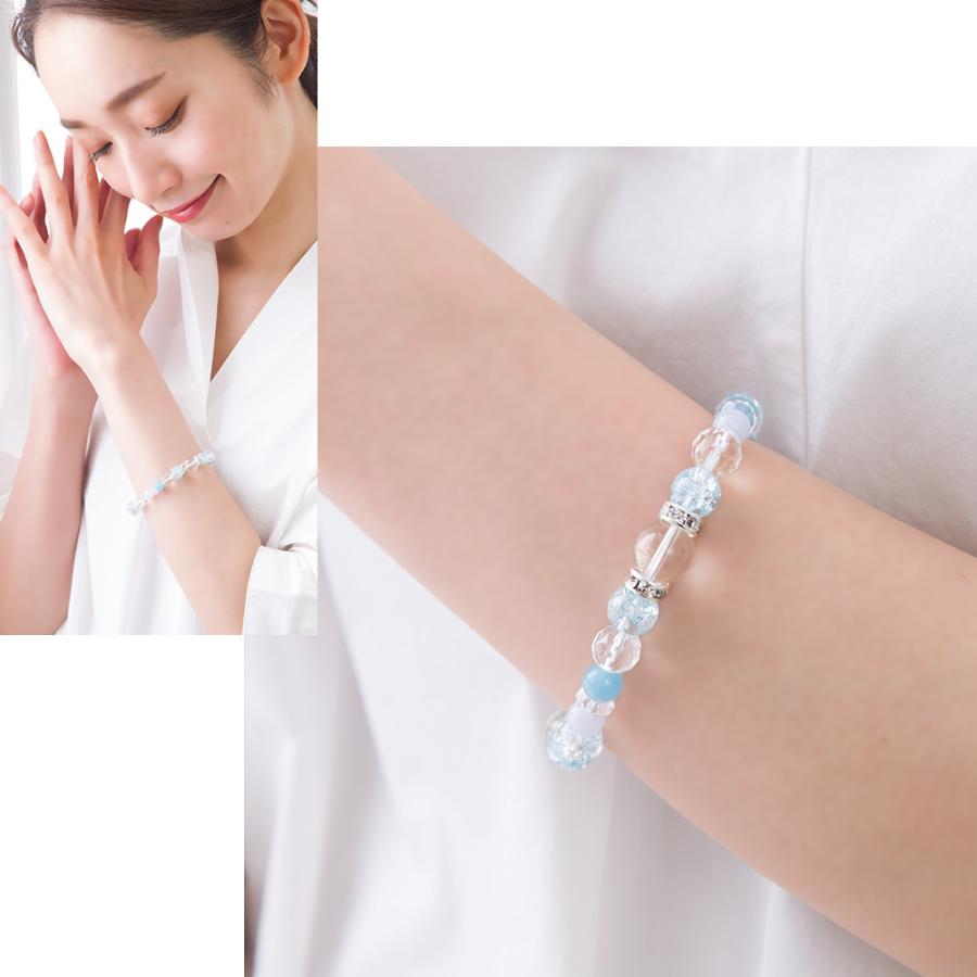 癒し ヒーリング」 ブルーレース アクアマリン ブレスレット