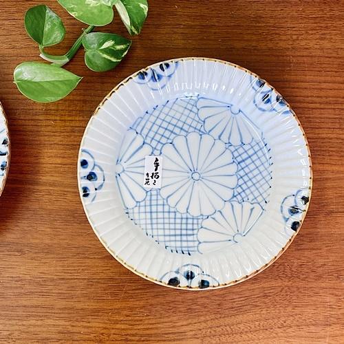 石丸陶芸 和食器 有田焼 菊紋 渕彫皿 取り皿 銘々皿 人気(お取り寄せ