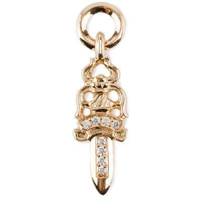 CHROME HEARTS #5 DAGGER CHARM PAVE DIAMOND クロムハーツ ＃5