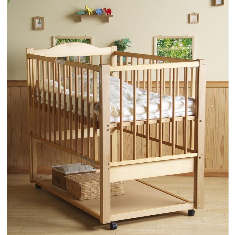 石崎家具 日本製 ベビーベッド「ツースライドベッド（B品