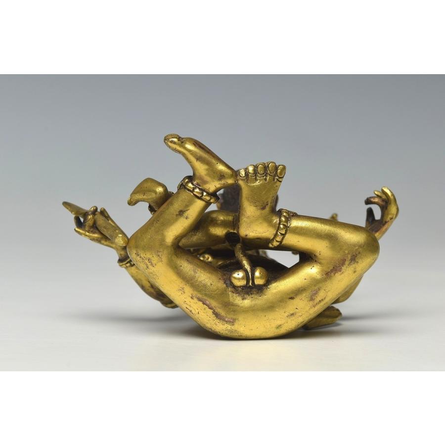 趣楽】 中国古玩 古銅塗金歓喜仏 清時代 仏像 Z1221 : 趣楽堂 ヤフー