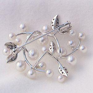 パール ブローチ パールブローチ フォーマル あこや本真珠