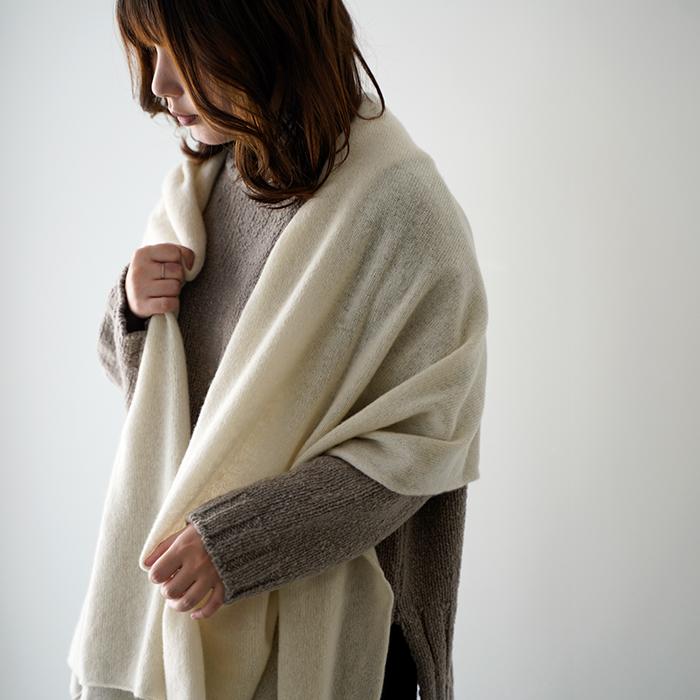 evam eva（エヴァムエヴァ） cashmere stole カシミヤ ストール