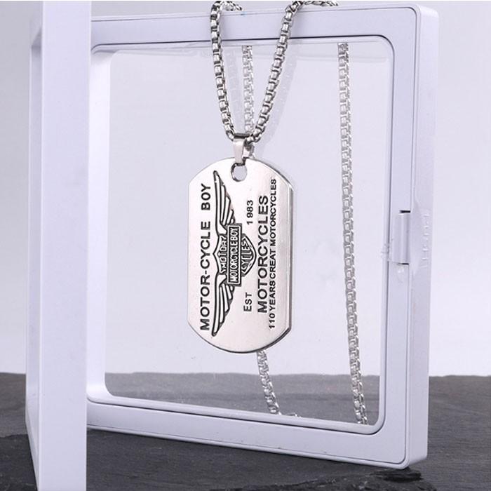 シルバーネックレス ドッグタグ プレート ミリタリー ベネチアン