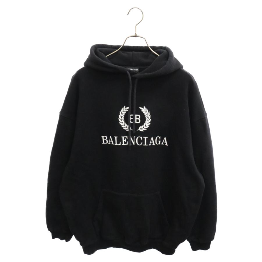 BALENCIAGA（バレンシアガ） 18SS BBロゴプリントプルオーバーパーカー