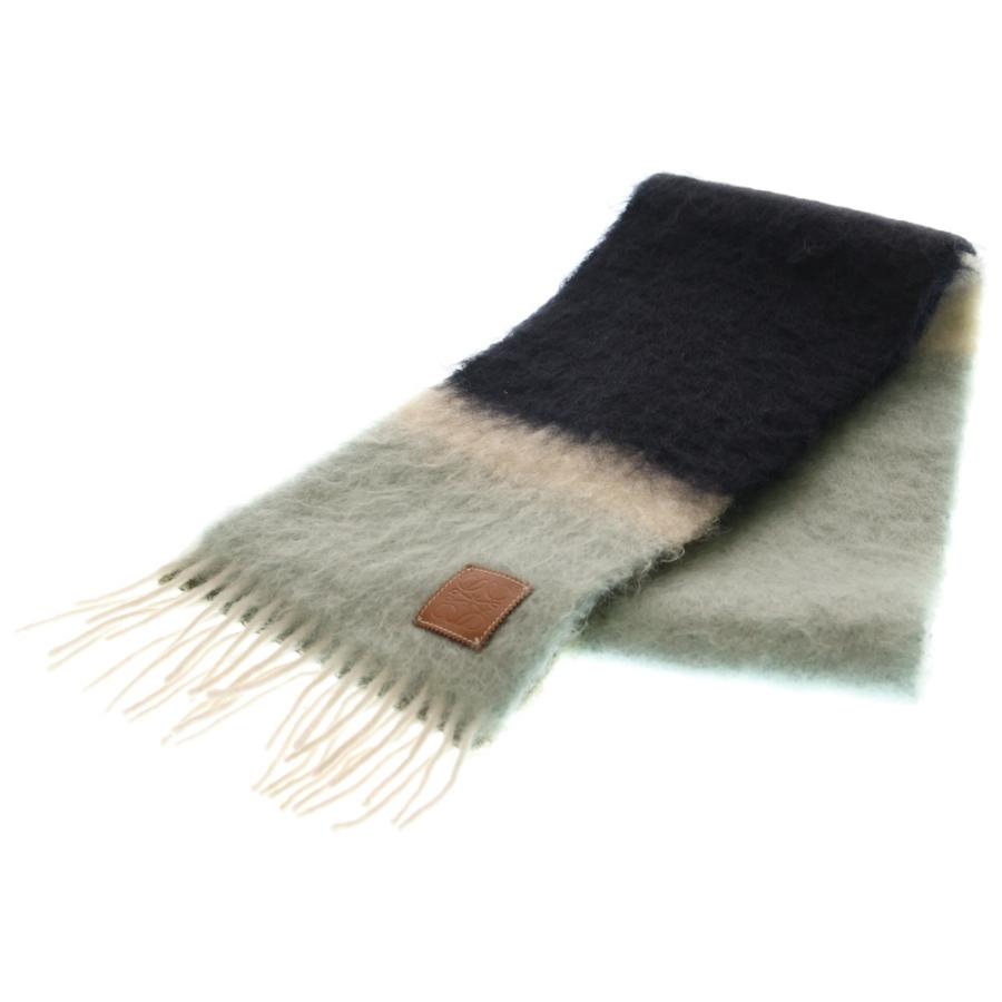 LOEWE（ロエベ） モヘア ウールマフラー マルチカラー : BRING Yahoo