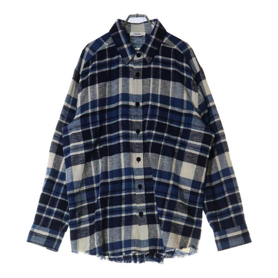 CELINE（セリーヌ） 24SS OVERSIZED SHIRT IN CHECKED COTTON オーバー