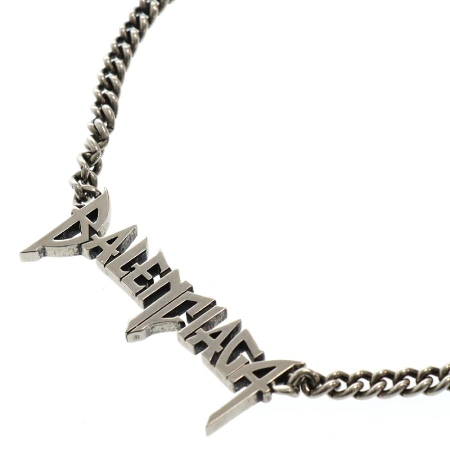 BALENCIAGA（バレンシアガ） Typo Metal ロゴ チェーンネックレス