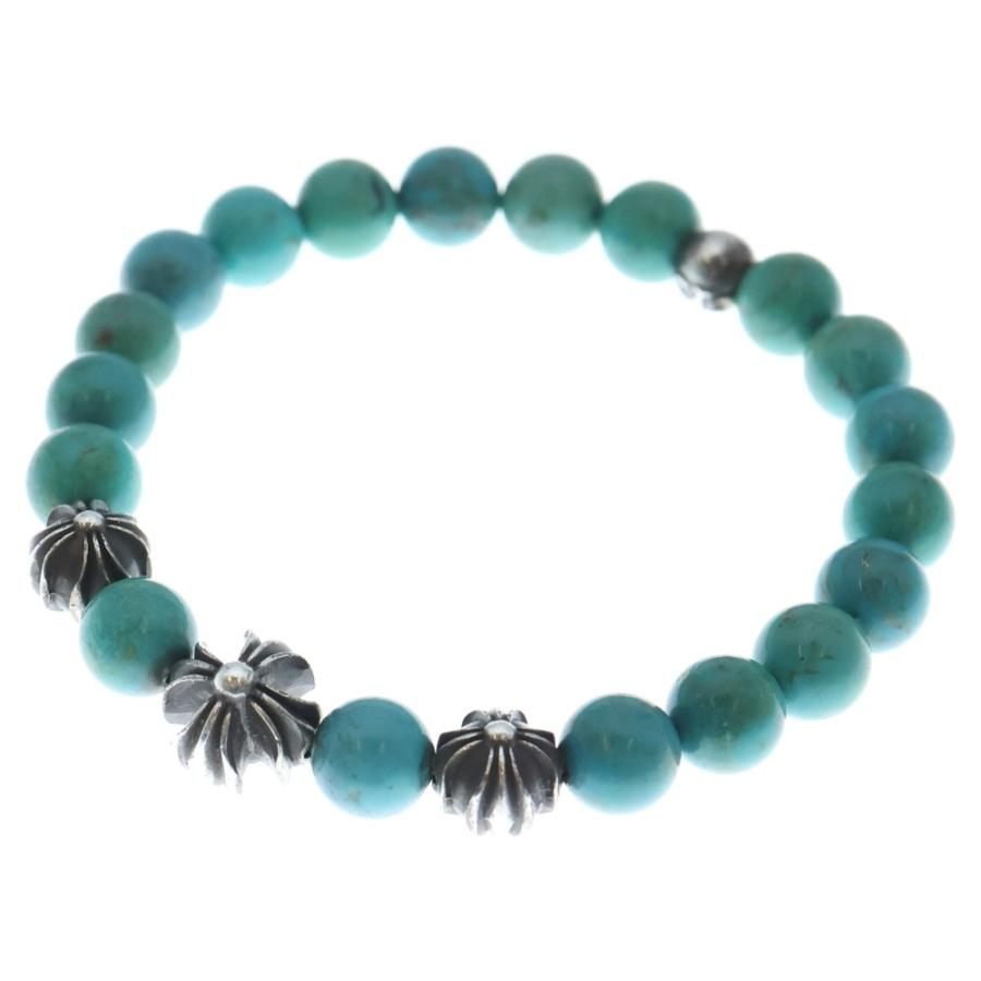 CHROME HEARTS（クロムハーツ） 8mm BEAD 8mmビーズブレス ターコイズ