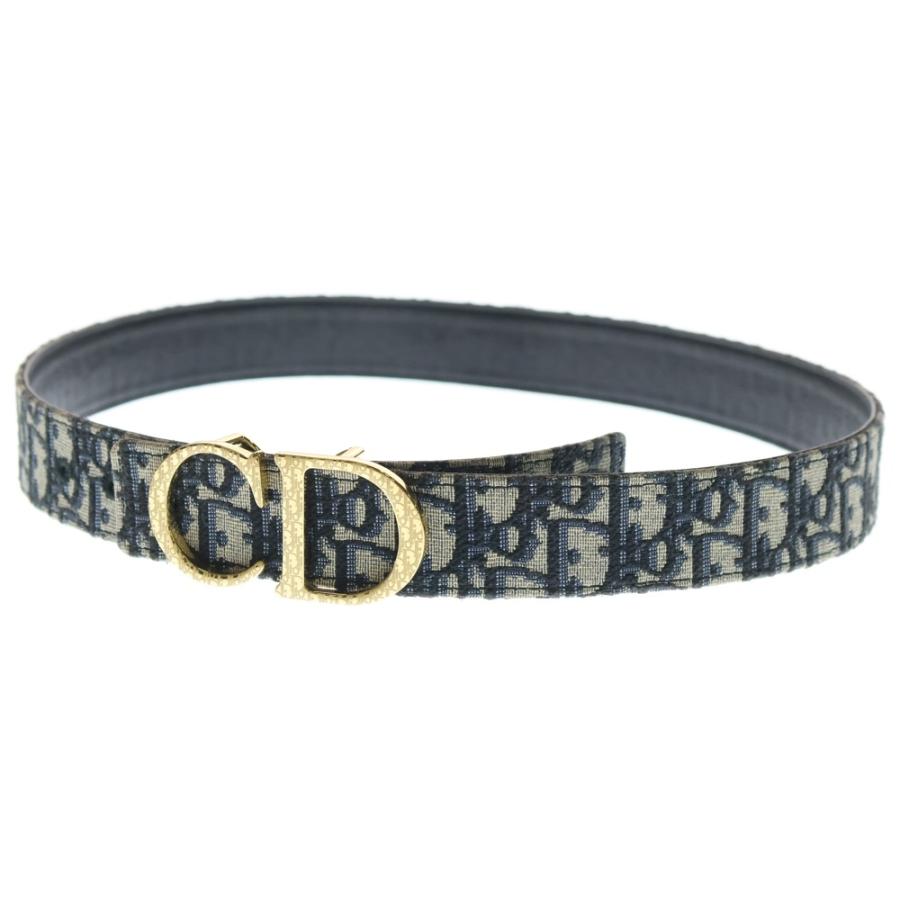 DIOR ディオール CD Icon Oblique Jacquard Leather Belt CDアイコン