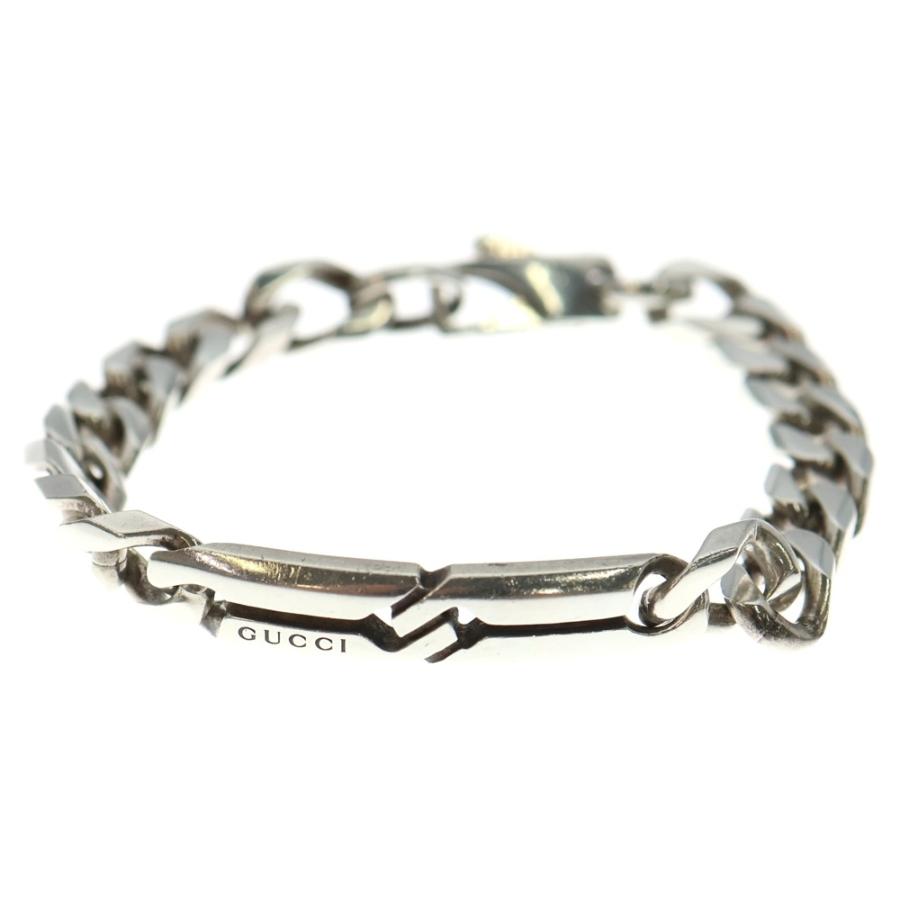 GUCCI（グッチ） ノット インフィニティ ブレスレット ロゴ刻印 SV925