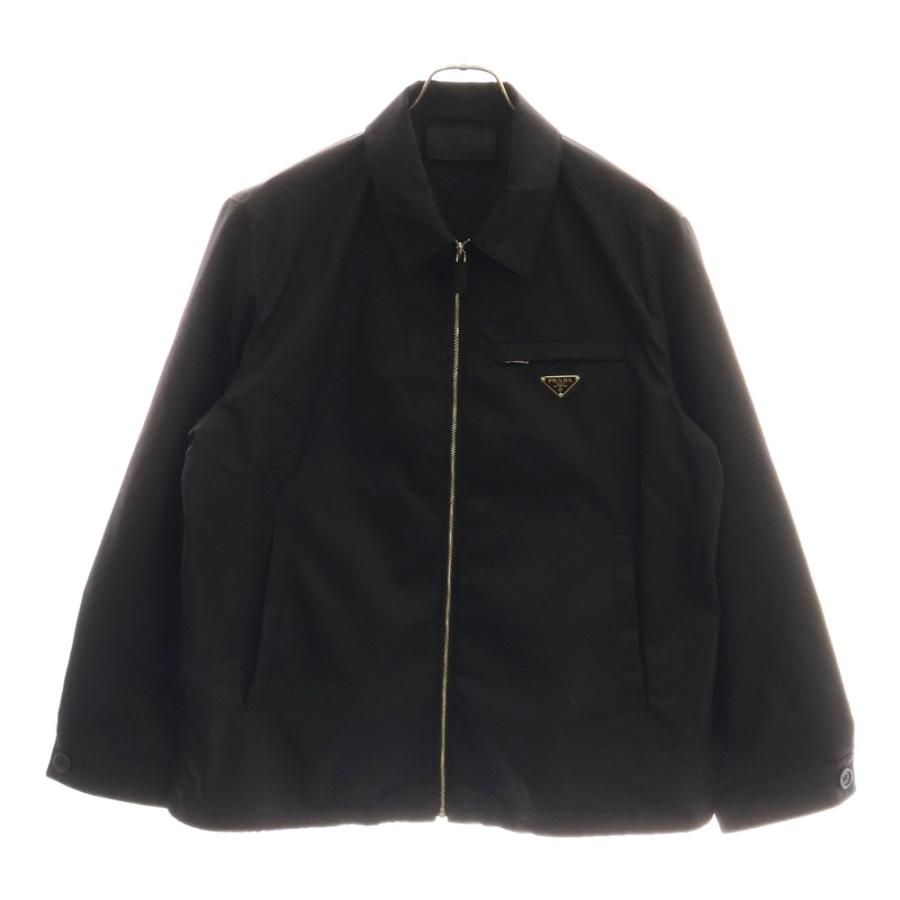 PRADA（プラダ） Re-Nylon ロゴプレート付き ナイロンジップアップ
