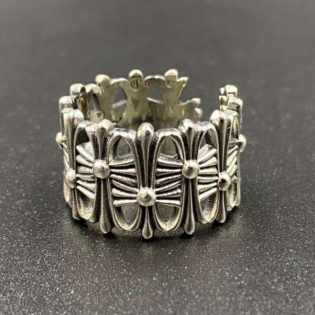 クロスリング セメタリーリング 指輪 シルバー925 カレッジリング