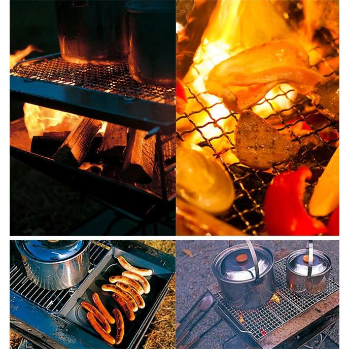 snow peak（スノーピーク） 焼アミステンレスハーフ Pro. S-029HA 焼き