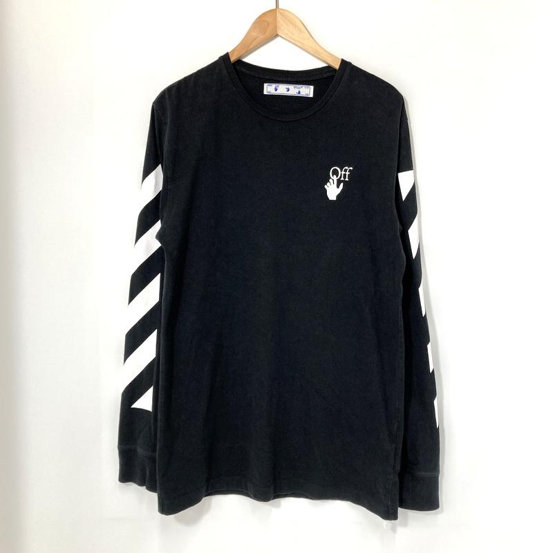 off white（オフホワイト） Tシャツ 長袖 カットソー ロンT メンズ L