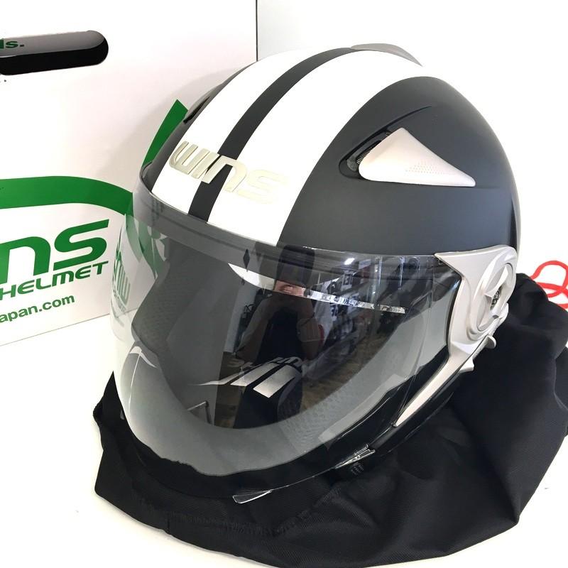 WINS ウインズ modify ジェットヘルメット Lサイズ ホワイト ブラック