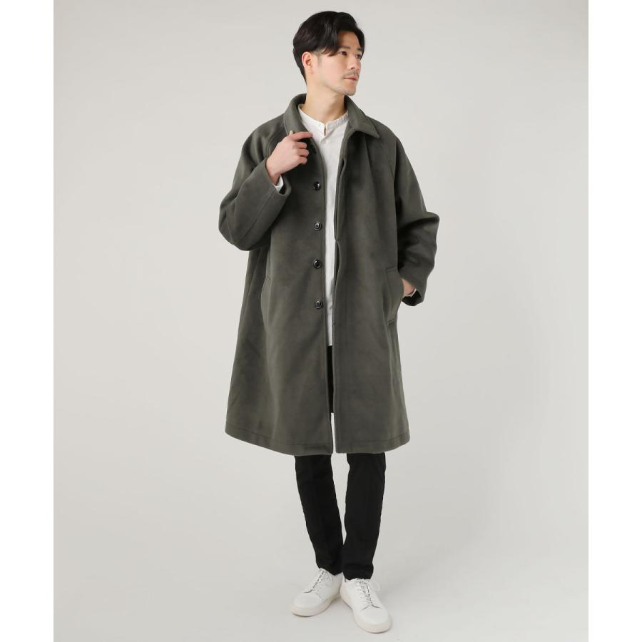 バルマカーンコート ステンカラーコート コート メンズ 冬 メルトン