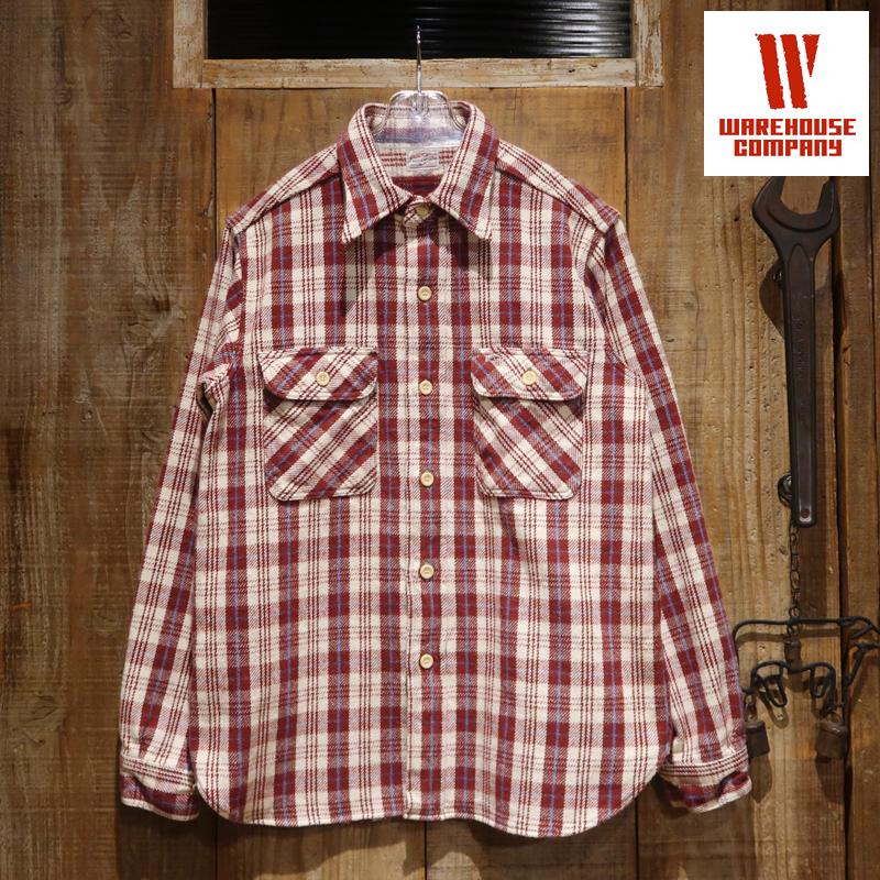 WAREHOUSE（ウエアハウス） 【送料無料】 “Lot.3104 FLANNEL SHIRT E柄