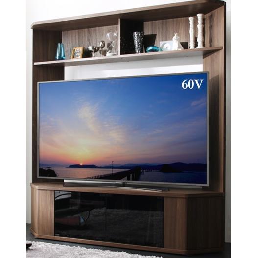 テレビ台150cm 65インチ対応 キャスター付き コーナー型 平面置き