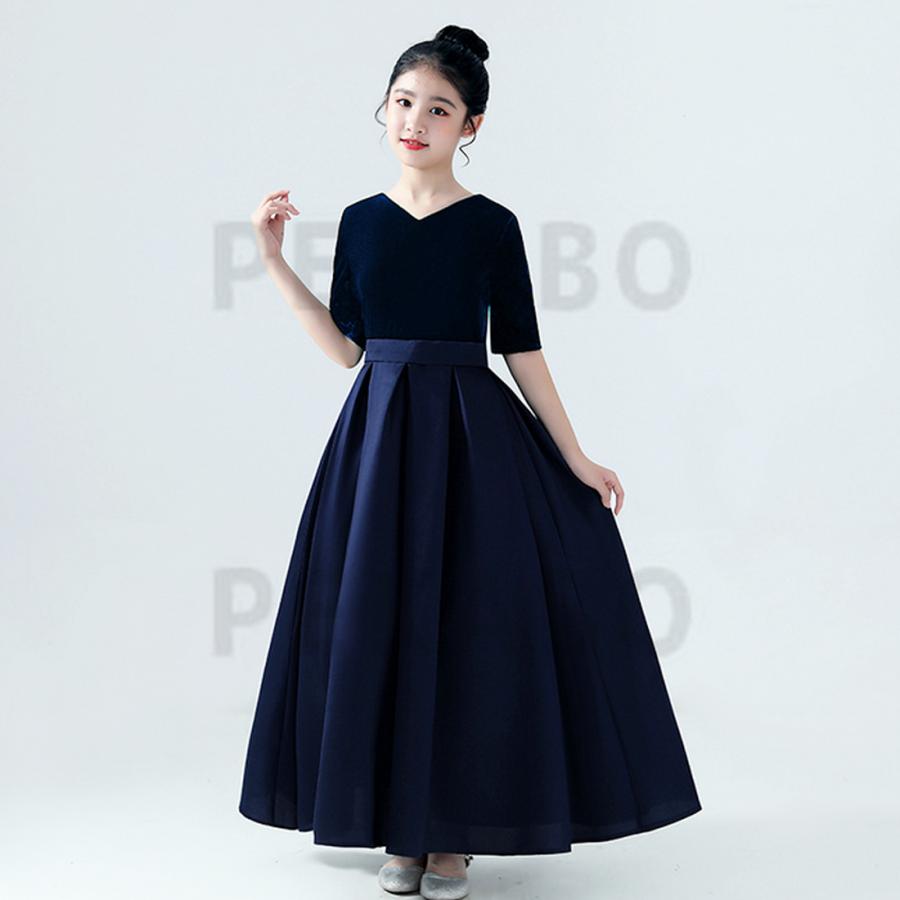 子供 ドレス ピアノ発表会 結婚式 フォーマル ワンピース ロング丈