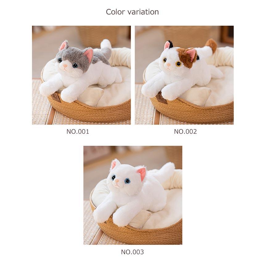 猫のぬいぐるみ ひざねこ リアルな猫の抱き枕 ねこ ネコ 子供 誕生日