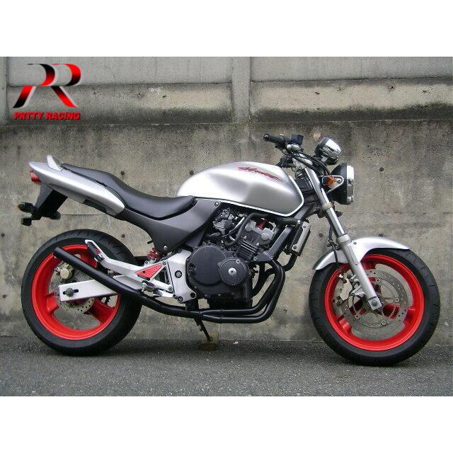 プリティ― HONDA ホーネット250 HORNET ミドル管 50.8π マフラー 黒