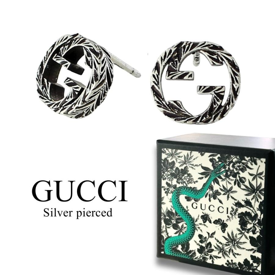 GUCCI（グッチ） ピアス シルバー925 ユニセックス インターロッキング