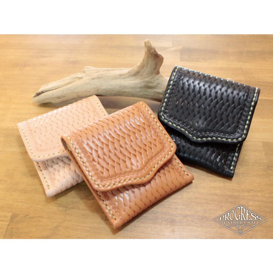 携帯灰皿ケース アジロ編み 栃木レザー サドルレザー ハンドメイド