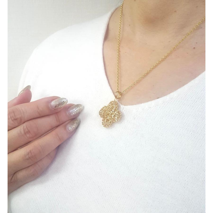 ペンダントトップ 18金 クローバー 四つ葉 イタリア製 K18 YG