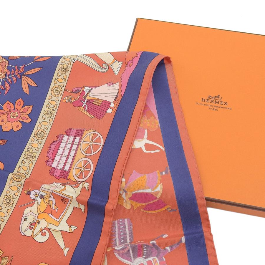 エルメス HERMES カレ90 スカーフ Fantaisies indiennes 眩惑のインド