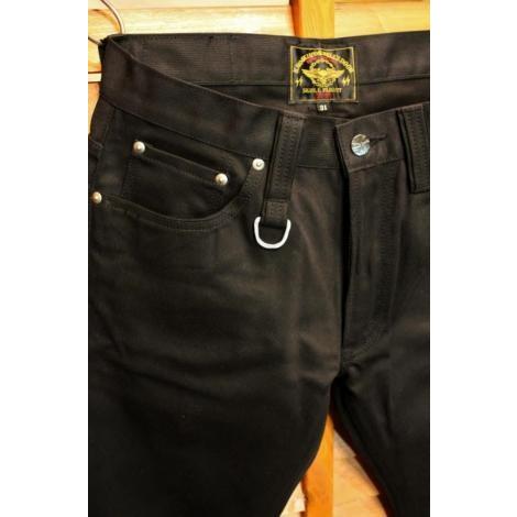 スカルフライト SS パンツ ブーツカット レザーポケット SKULL FLIGHT