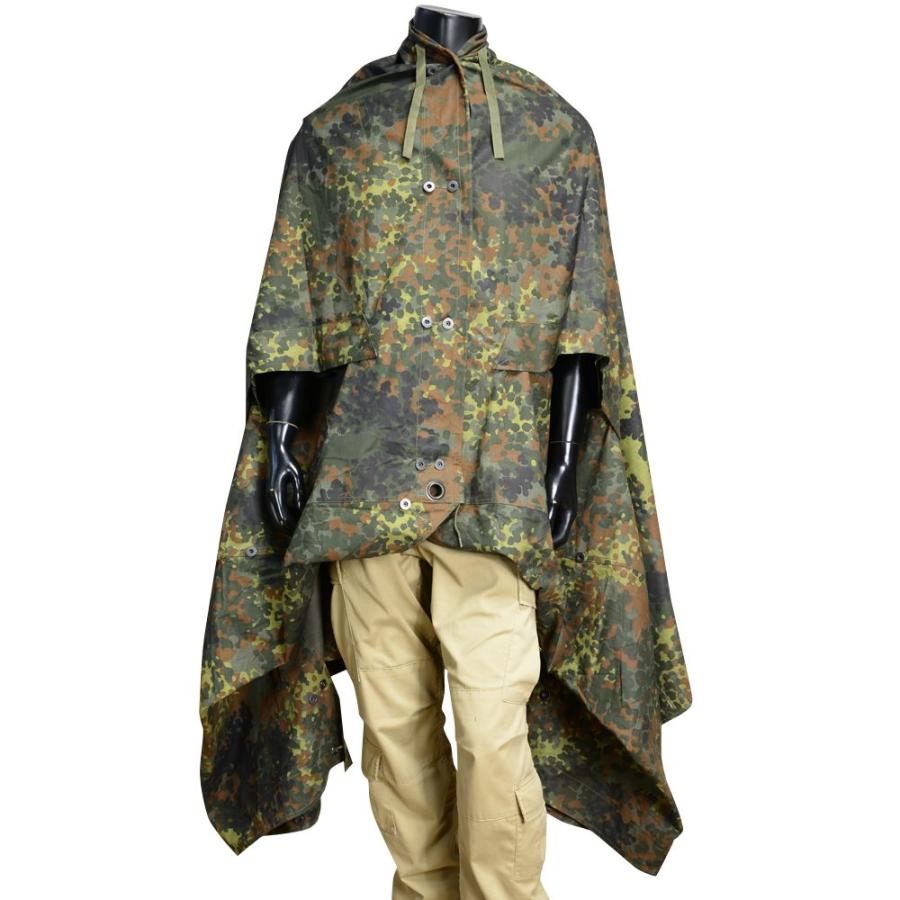 ドイツ軍放出品 テントシート 軍幕 Flecktarn フレクター迷彩 [ 並品