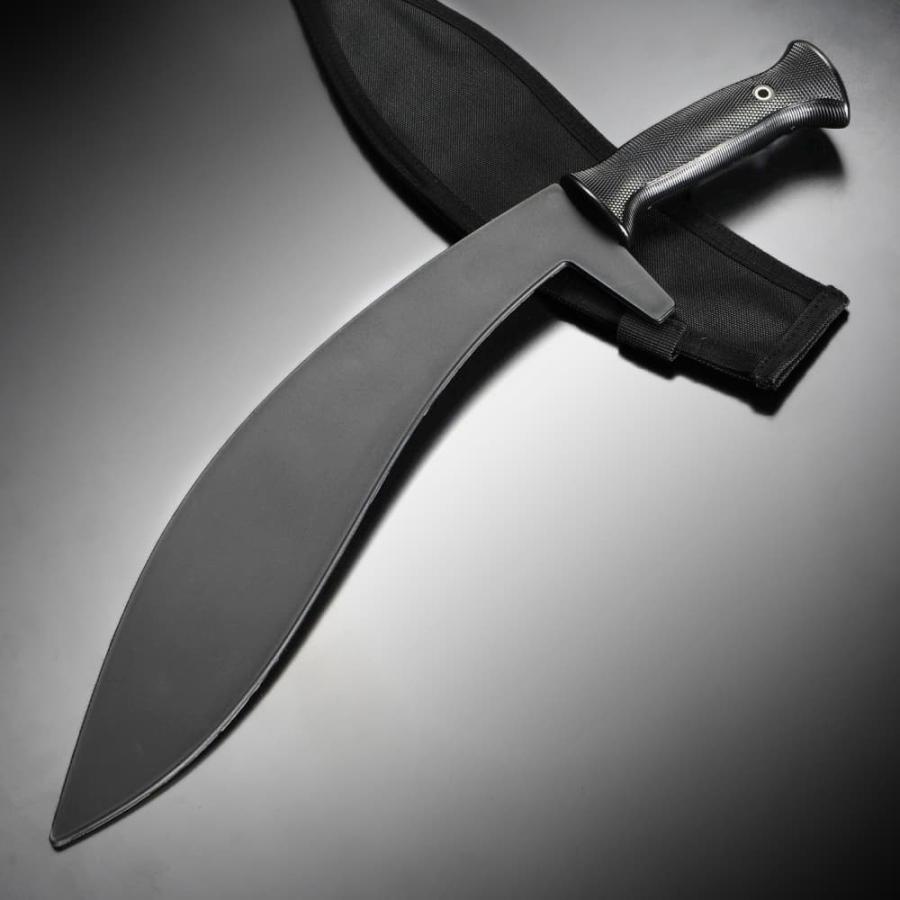 トレーニングマチェット 訓練用 ラバー製 シース付属 [ ブラック