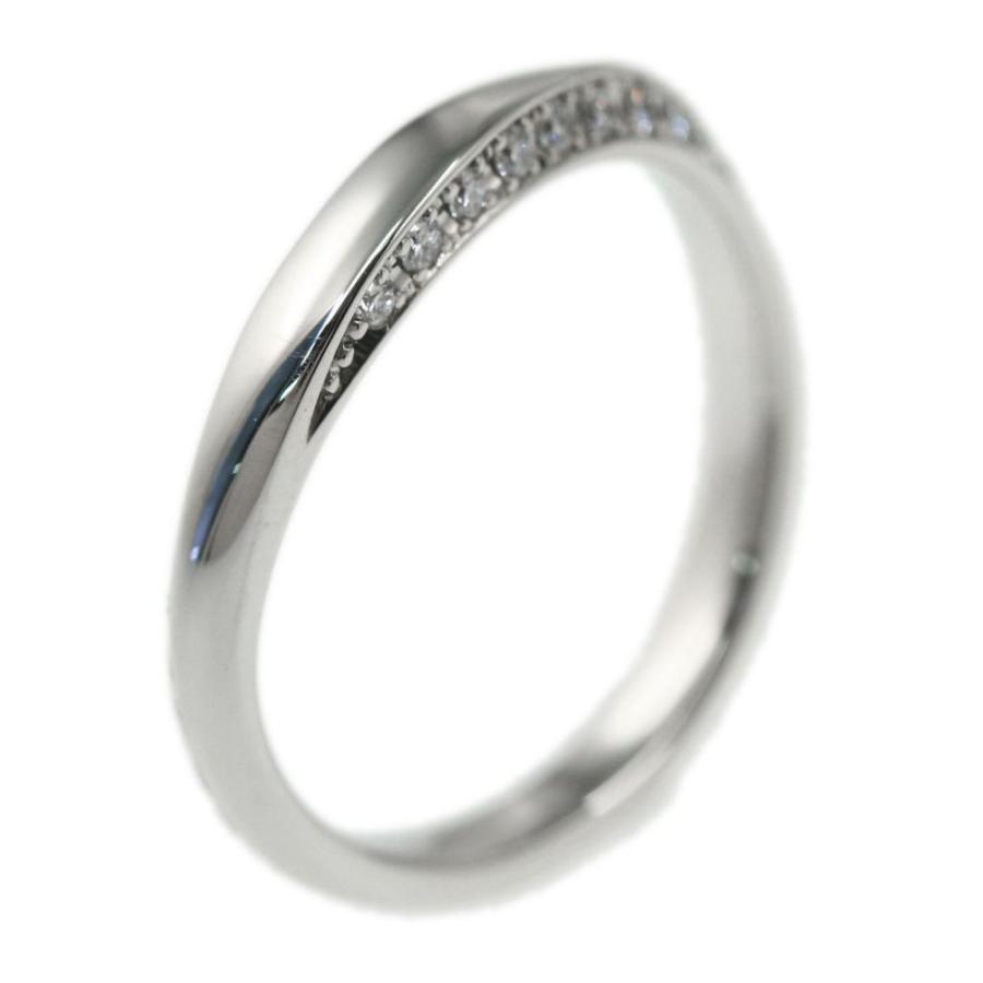 俄(ニワカ) 凛 8号 11Pダイヤモンドリング マリッジ 指輪/Pt950-3.5g