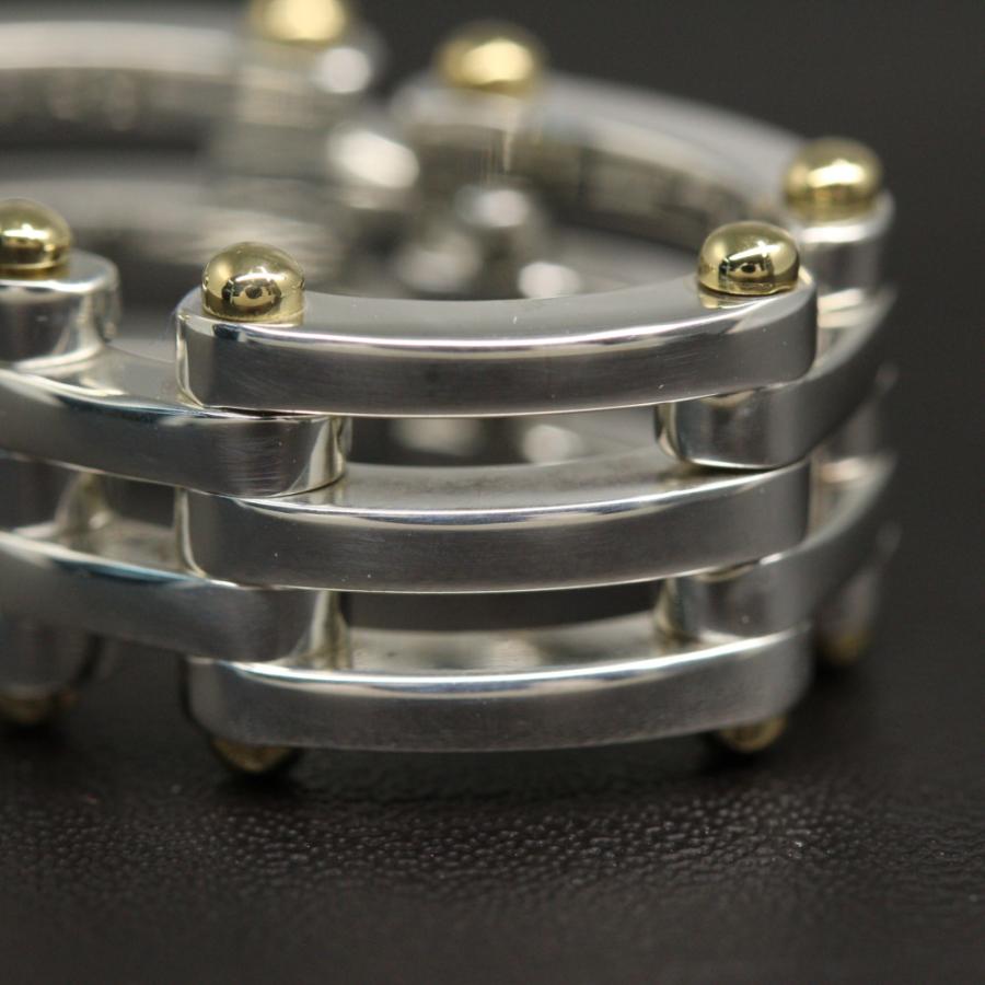 TIFFANY&Co.（ティファニー） チェーンゲートリング・指輪/Sv925×K18