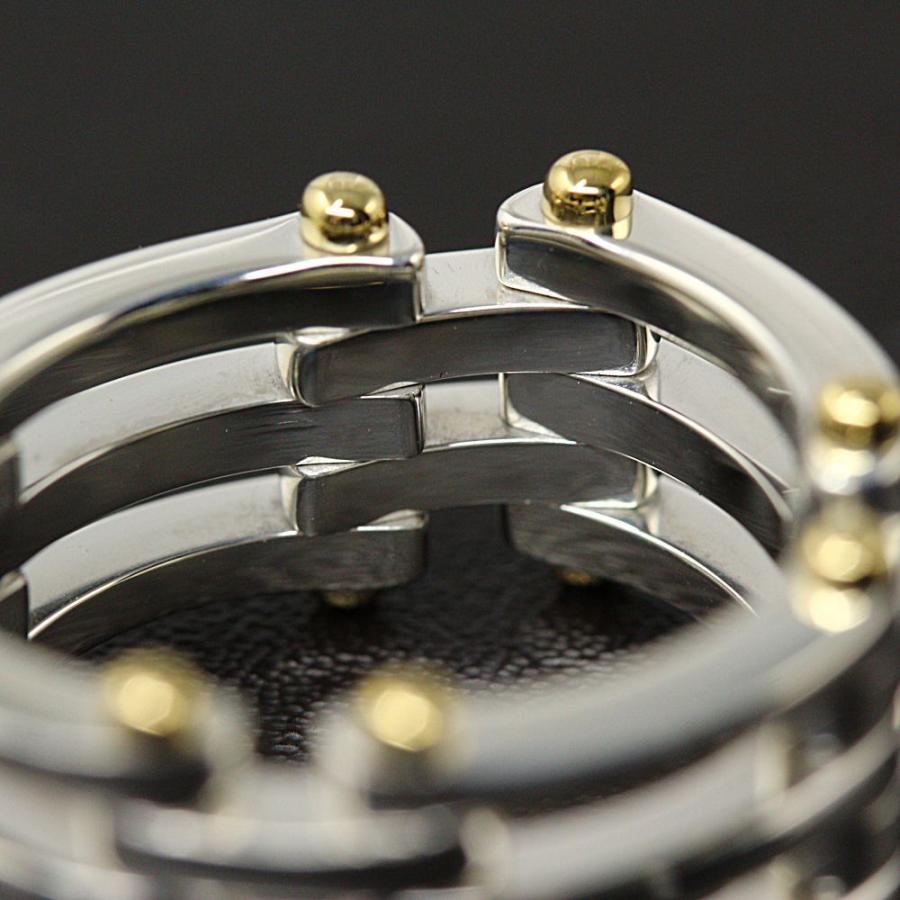 TIFFANY&Co.（ティファニー） ゲートリング チェーン 指輪/Sv925 K18YG