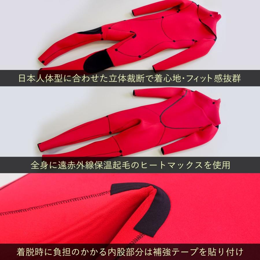 RSS SURF セミドライスーツ ウェットスーツ メンズ バックジップ